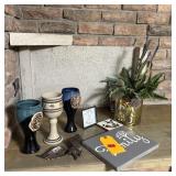 Assorted Pottery, Steins, Glassware & Decorations