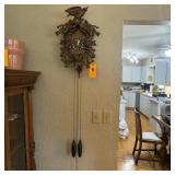 Ornate German Cuckoo Clock w/ Weights ï¿½ Approx. 20