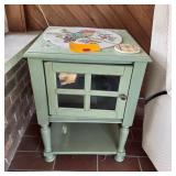 End Table W/ Glass Front