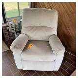 White Ashley Signiture Recling Rocking Chair