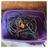 Tote of Jumper Cables & Cords
