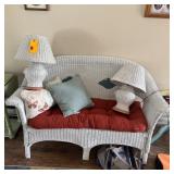 Wicker Furniture & Lamp Set