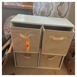 2-Piece Storage Bin Cabinet Lot