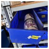 Bolt bin containing assorted hardware and bolts/Mi