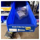 Bolt bin containing assorted hardware and bolts/Mi