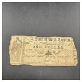 State of North Carolina 1866 $1 Note