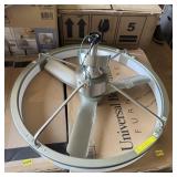 Approximately 30-inch electric ceiling fan with li