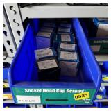 Bolt bin containing assorted hardware and bolts/Mi