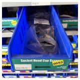 Bolt bin containing assorted hardware and bolts/Mi