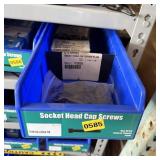 Bolt bin containing assorted hardware and bolts/Mi