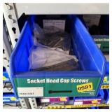 Bolt bin containing assorted hardware and bolts/Mi