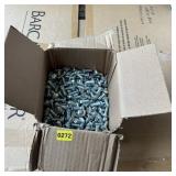 3/8-inch x 1-inch carriage bolts. See photos.