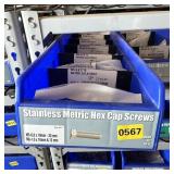 Bolt bin containing assorted hardware and bolts/Mi