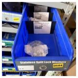 Bolt bin containing assorted hardware and bolts/Mi