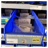 Bolt bin containing assorted hardware and bolts/Mi