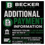 Payment: Cash, Credit/debit Card Or Good Check (wi