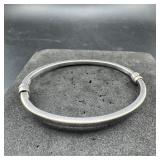 Roberto Magi Sterling Silver Hinged Bracelet  9.8