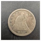1875-S Twenty Cent Silver Piece