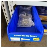 Bolt bin containing assorted hardware and bolts/Mi
