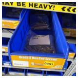 Bolt bin containing assorted hardware and bolts/Mi