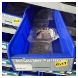Bolt bin containing assorted hardware and bolts/Mi