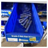 Bolt bin containing assorted hardware and bolts/Mi