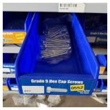 Bolt bin containing assorted hardware and bolts/Mi