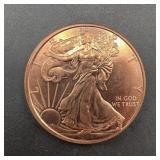 Walking Liberty 1 oz Copper Round