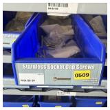 Bolt bin containing assorted hardware and bolts/Mi