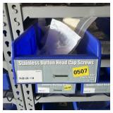 Bolt bin containing assorted hardware and bolts/Mi