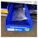 Bolt bin containing assorted hardware and bolts/Mi