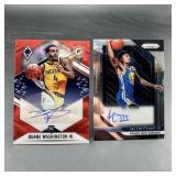 Two Basketball Autograph Cards