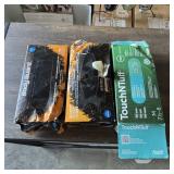 Three boxes of disposable nitrile gloves, size med