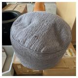 Approximately 24-inch cushion foot rest stool. See