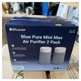 Two-pack of Blue Pure Mini Max air purifiers. See