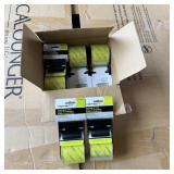 Case of packing tape containing six rolls. See pho