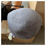 Approximately 24-inch cushion foot rest stool. See