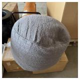 Approximately 24-inch cushion foot rest stool. See