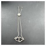 Sterling Silver Hearts Bracelet  6.7g / Approx. 0