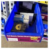 Bolt bin containing assorted hardware and bolts/Mi