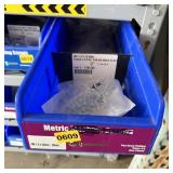 Bolt bin containing assorted hardware and bolts/Mi