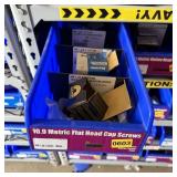 Bolt bin containing assorted hardware and bolts/Mi