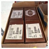 Box of large 1-inch x 5-inch machine bolts. See ph