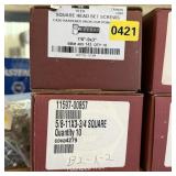 5/8-inch x 3/4-inch specialty bolts. See photos.
