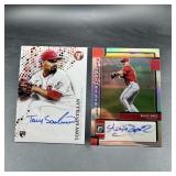 Two Baseball Autograph Cards