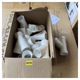 Box Of 1-1/2-inch Pvc Couplings. See Photos.