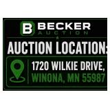 Auction Location: 1720 Wilkie Drive, Winona, Mn 55