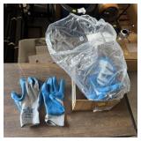 Rubber-coated work gloves. See photos.