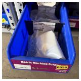 Bolt bin containing assorted hardware and bolts/Mi