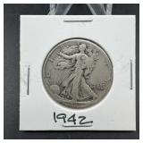 1942 Walking Liberty Half Dollar